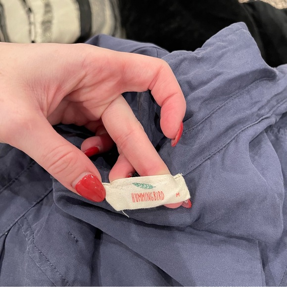 Hummingbird Women's Button Down Shirt - Charcoal - Picture 6 of 7